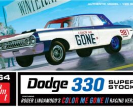 Model plastikowy - Samochód Color Me Gone 1964 Dodge 330 Superstock 1:25 - AMT