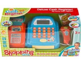 Edukacyjna sklepowa kasa fiskalna - Waga Kalkulator Czytnik Kodów Akcesoria